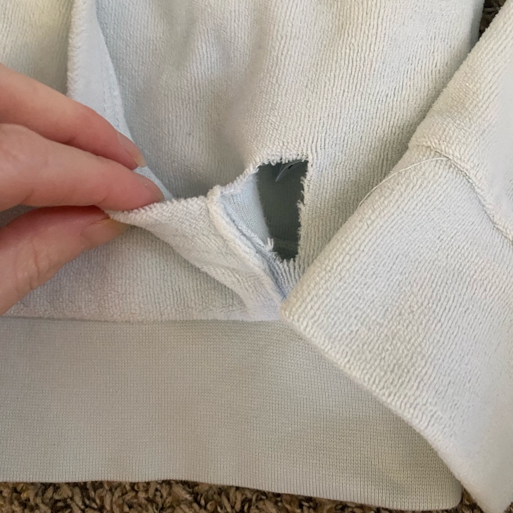 Light Blue Zip-Up Hoodie - Picture 5 of 5
